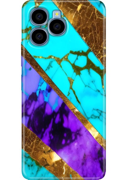 Omix X6 Kılıf Silikon Özel Kapak Nezih Mermer