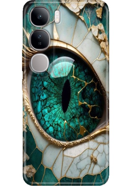 Vivo V40 Lite Uyumlu Kılıf Renkli Esnek Silikon Tanrıça Gözü