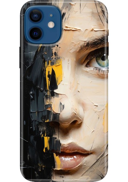 Apple iPhone 12 Kılıf Renkli Baskılı Silikon Beauty