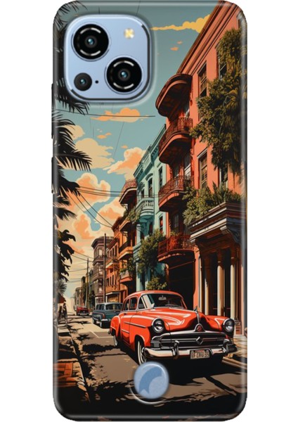 Reeder S23 Pro Max Kılıf Desenli Kapak Baskı Uv Küba