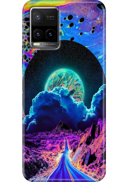 Vivo Y21S Y33S Y32 Kılıf Desenli Silikon Esnek Kapak Dream Road