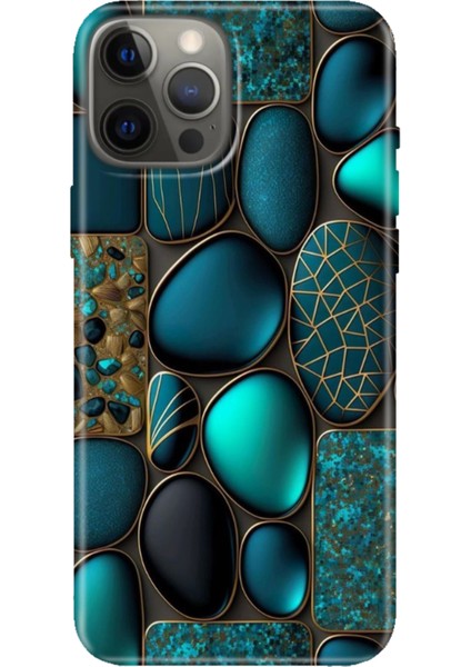 iPhone 12 Pro Max Kılıf Tasarım Baskılı Silikon Marble