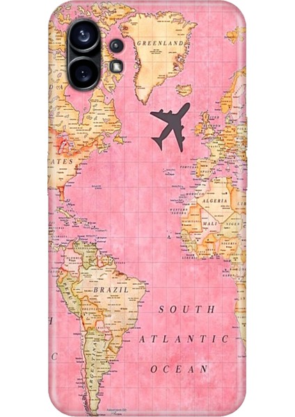 Nothing Phone 2 Kılıf Desenli Tpu Kapak Silikon Map