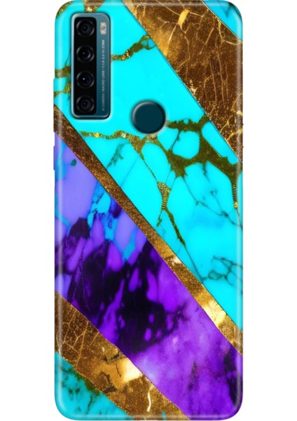 Tcl 20 Se Kılıf Baskılı Silikon Renkli Resimli Arka Kapak Nezih Mermer