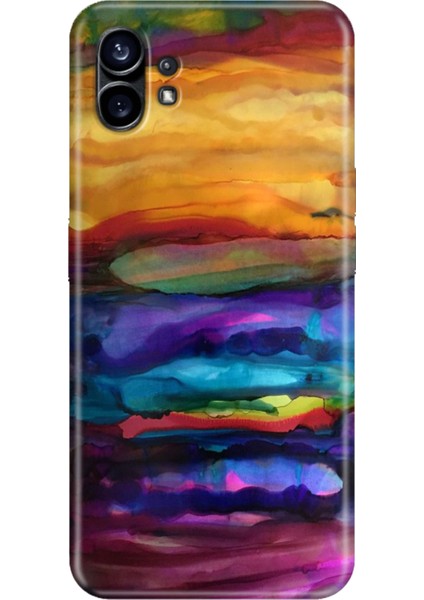 Nothing Phone 2 Kılıf Desenli Tpu Kapak Silikon Sulu Boya