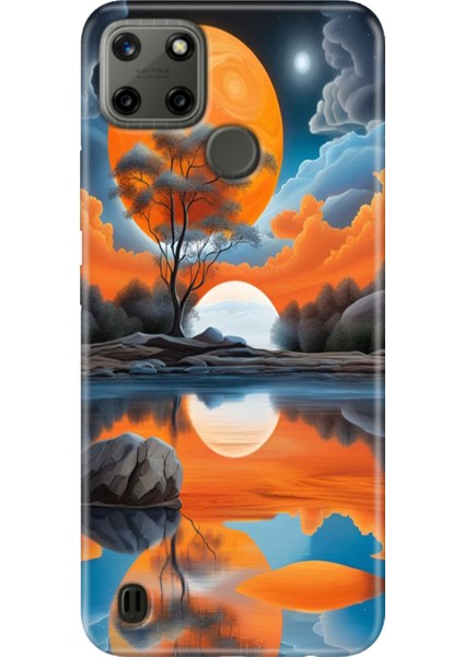 Realme C21Y - Realme C25Y Kılıf Desenli Kapak Renkli Tpu Uv Afrika