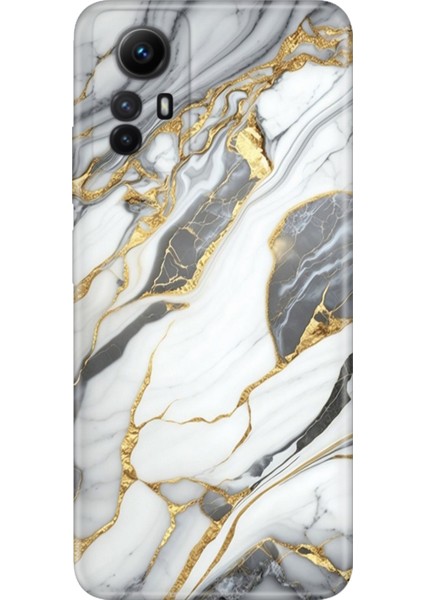 Xiaomi Redmi Note 12S Kılıf Desenli Ermer Silikon Arsos Mermer