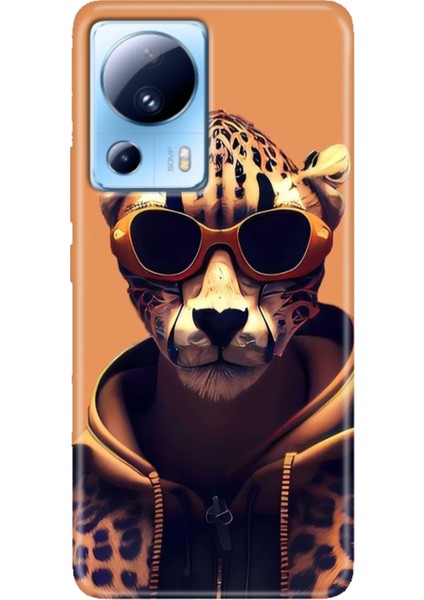 Xiaomi Mi 13 Lite Kılıf Desenli Mi 13 Lite Design Silikon Tiger