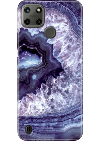 Realme C21Y - Realme C25Y Kılıf Desenli Kapak Renkli Tpu Uv Elmas