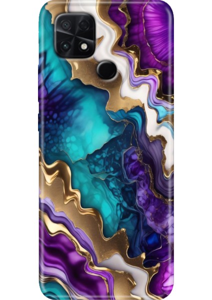 Poco C40 Kılıf Renkli Temalı Silikon Keskin Ametist