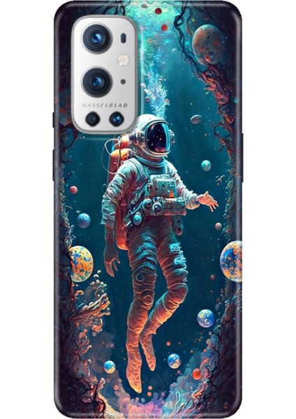 Oneplus 9 Pro Kılıf Desenli Design Silikon Astronot