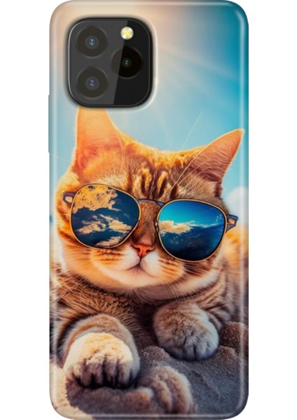 Oukitel C21 Pro / Plus Uyumlu Kılıf Desenli Silikon Renkli Tpu Uv Cat