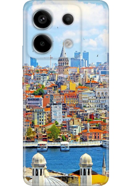 Redmi Note 13 Pro 5g / Poco X6 Kılıf Renkli Esnek Silikon Istanbul