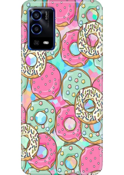 Oppo A55 4g Kılıf Silikon Tasarım Stok Donut