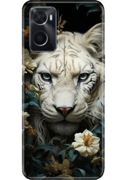 Oppo A76 Kılıf Silikon Tasarım Stok Aslan