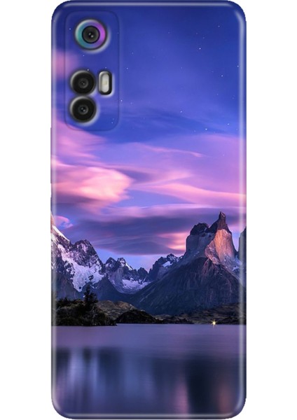 Tcl 30+ (Plus) Kılıf Silikon Renkli Resimli Arka Kapak Kuzey