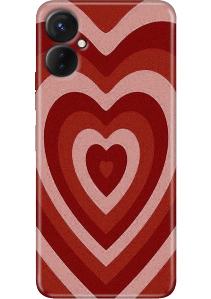 Tecno Camon 19 Neo Kılıf (CH6I) Uyumlu Desenli Silikon Mat Kalp