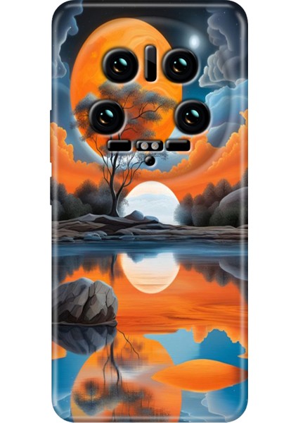 Xiaomi Mi 14 Ultra Kılıf Renkli Rubber Desen Silikon Afrika