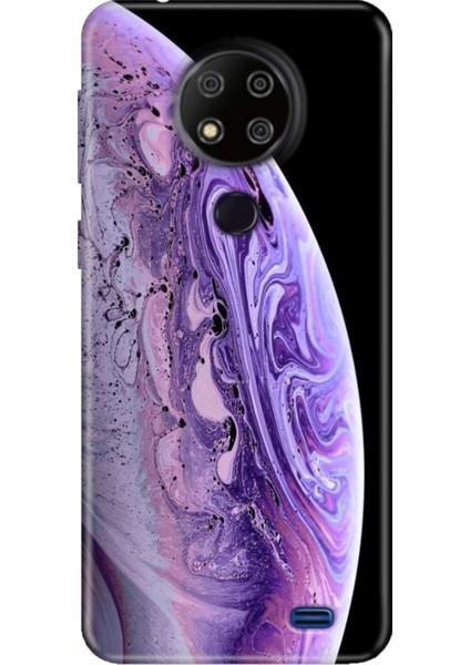 Reeder P13 Blue Max 2020 Kılıf Desenli Kapak Silikon Cover World