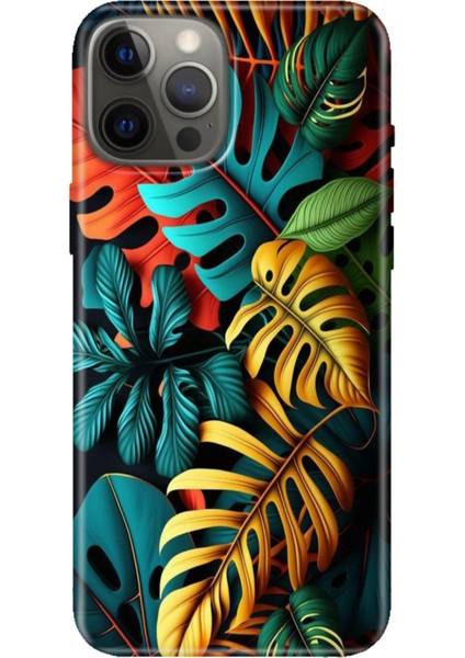 iPhone 12 Pro Max Kılıf Tasarım Baskılı Silikon Renkli Orman