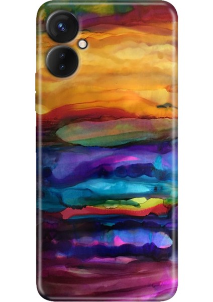 Tecno Camon 19 Neo Kılıf (CH6I) Uyumlu Desenli Silikon Sulu Boya