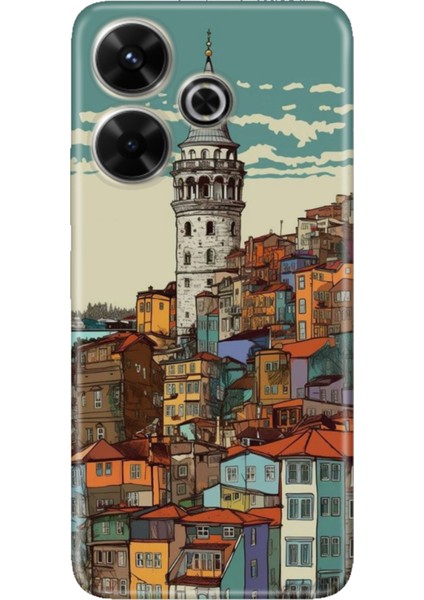 Xiaomi Redmi 13 4g Kılıf Renkli Tpu Baskı Ermer Silikon Galata