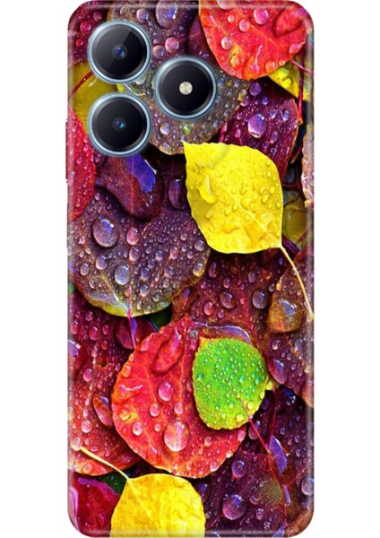 Realme C63 Kılıf Renkli Baskılı Silikon Sonbahar