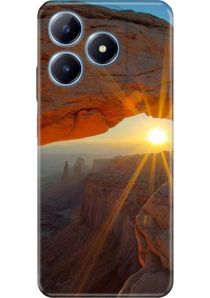 Realme C63 Kılıf Renkli Baskılı Silikon Sun