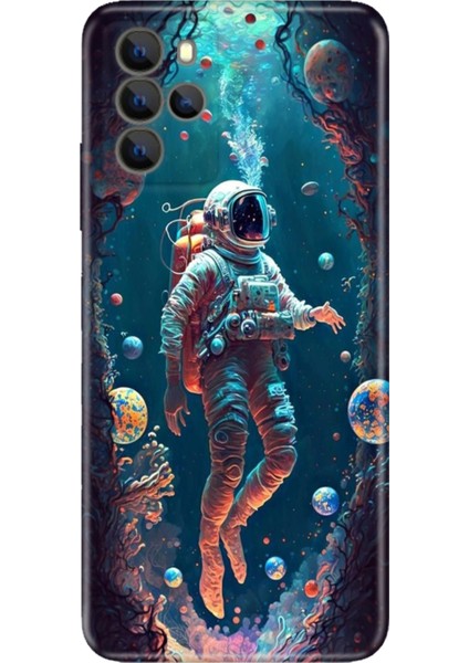 Omix X700 Kılıf Hd Silikon Astronot