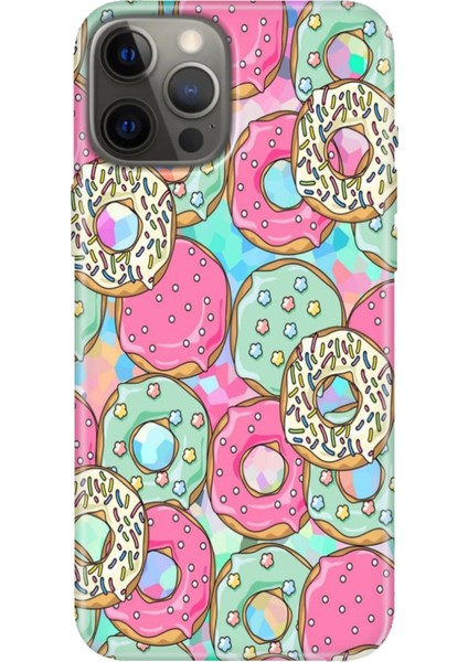 Apple iPhone 12 Pro Kılıf Tasarım Baskılı Silikon Donut