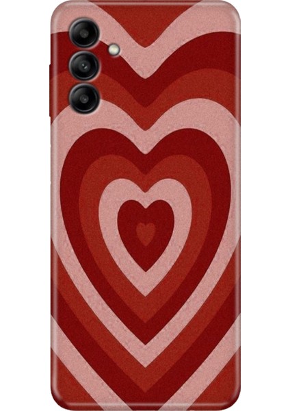 Samsung Galaxy A05S Uyumlu Kılıf Tasarım Tpu A05S Silikon Mat Kalp