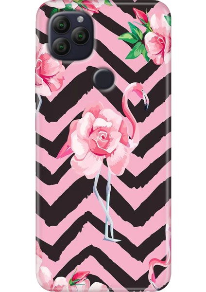 General Mobile Gm 22 - 22S Kılıf Desenli Rubber Silikon Flamingo
