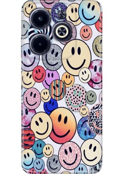 Infinix Hot 40 / Infinix Hot 40 Pro Kılıf Renkli Silikon Emojix