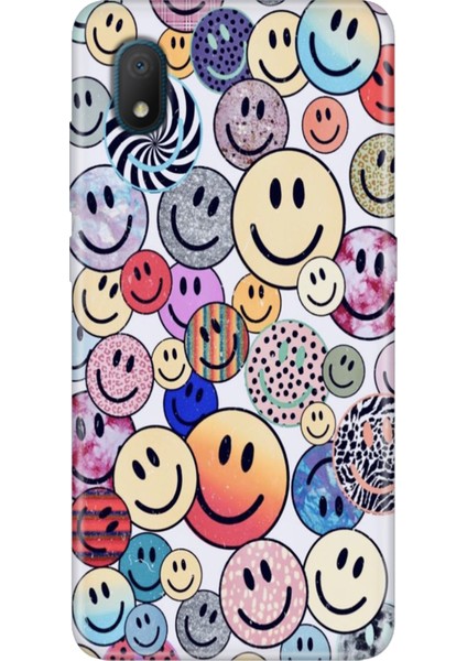 Tcl L7 Kılıf Desenli Silikon Renkli Phone Case Emojix