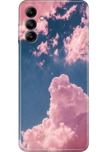 Samsung Galaxy S23 Fe Uyumlu Kılıf Tasarım Soft Silikon Pembe Bulut