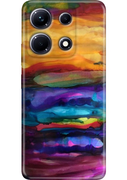 Infinix Note 30 Pro Kılıf 6.67" Desenli Baskılı Esnek Silikon Kapak Sulu Boya