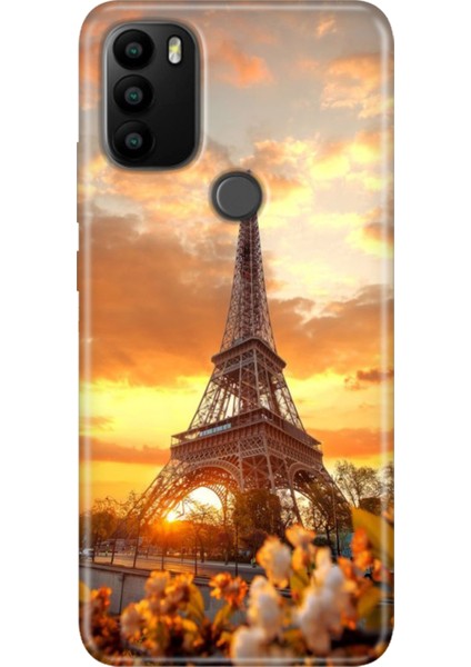 General Mobile Gm 21 Pro Kılıf Baskılı Esnek Silikon Kapak Eyfel