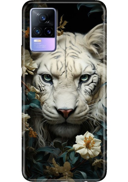 Vivo V21 Kılıf Resimli Desenli Silikon Esnek Uyumlu Kapak Aslan