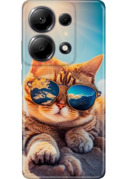 Xiaomi Redmi Note 13 Pro 4g Kılıf Renkli Tasarım Esnek Silikon Cat