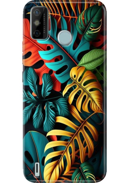 Tecno Spark 6 Go Kılıf Desenli Kapak Renkli Ermer Renkli Orman