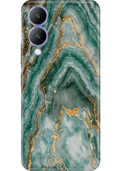 Vivo Y17S Kılıf Desenli Kapak Renkli Silikon Cvr Granit