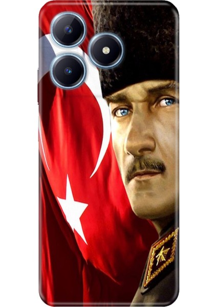 Realme C63 Kılıf Renkli Baskılı Silikon Mustafa Kemal