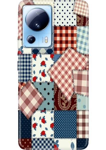 Xiaomi Mi 13 Lite Kılıf Desenli Mi 13 Lite Design Silikon Yama