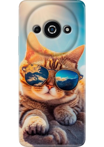 Xiaomi Poco C61 Kılıf Tasarım Baskılı Silikon Cat