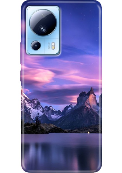 Xiaomi Mi 13 Lite Kılıf Desenli Mi 13 Lite Design Silikon Kuzey