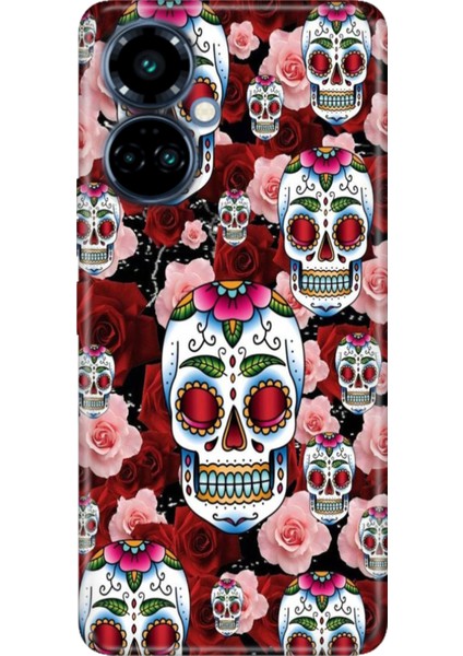 Tecno Camon 19 Pro Kılıf Renkli Temalı (CI8N) Uyumlu Silikon Kabile