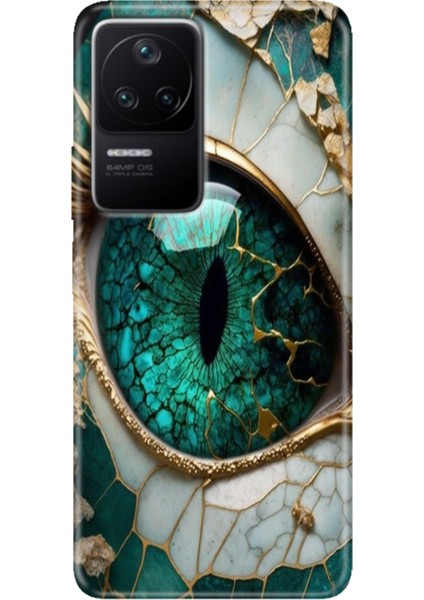 Xiaomi Poco F4 Kılıf Desenli Kapak Renkli Ermer Tanrıça Gözü