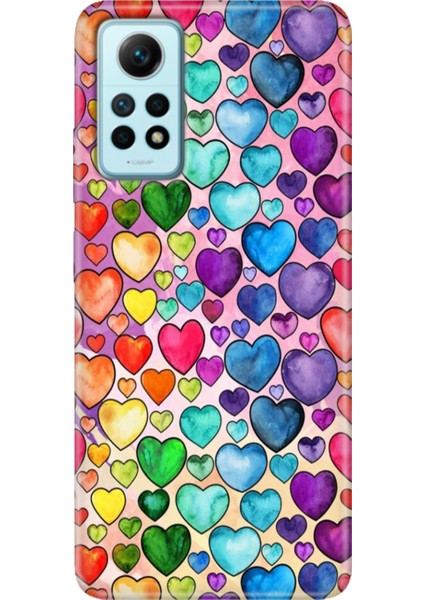 Xiaomi Redmi Note 12 Pro 4g Kılıf Desenli Outlet Silikon Kalp Çizim