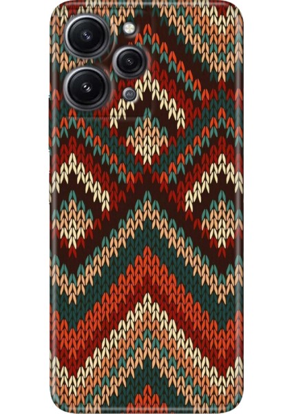 Xiaomi Redmi 12 Kılıf Tasarım Outlet Silikon Zikzak