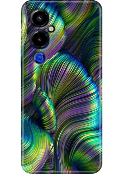 Tecno Pova 4 Pro Kılıf Renkli Temalı Pova 4 Pro Silikon Holographic